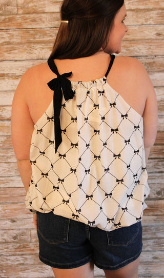 Bows & Bubbles Top - Trudy's Trendy Boutique