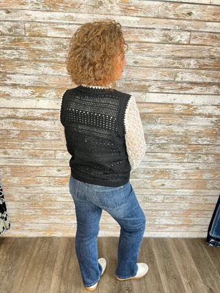 Stitched Charm Sweater Vest - Trudy's Trendy Boutique