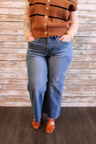 Mica Mid - Rise TC Crop Loose - Trudy's Trendy Boutique