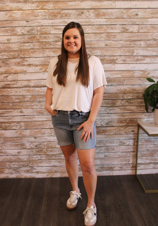 Judy Blue MR Cut Off Shorts - Trudy's Trendy Boutique