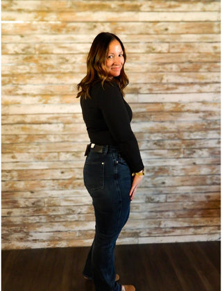 Judy Blue HW Dark Blue Button Fly - Trudy's Trendy Boutique