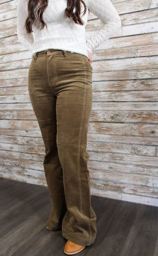 Judy Blue HW Retro Olive Jeans - Trudy's Trendy Boutique