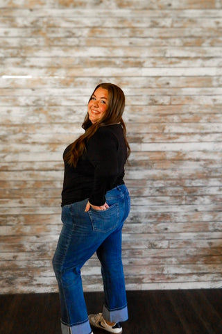 Lovervet HR Cuff Ankle Straight/Curvy - Trudy's Trendy Boutique