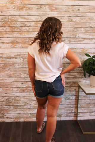 Judy Blue HW Tummy Control Cool Shorts - Trudy's Trendy Boutique