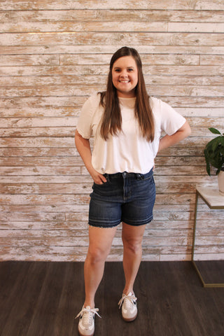 Judy Blue HW Vintage Shorts - Trudy's Trendy Boutique