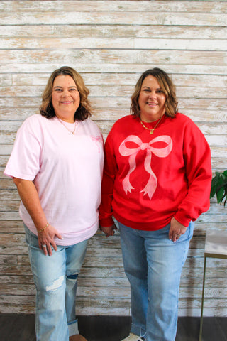 Bow Crewneck - Trudy's Trendy Boutique