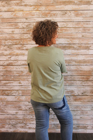 Basic Crew Shortsleeve Top - Trudy's Trendy Boutique