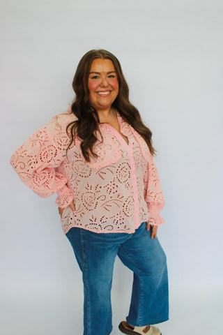 Breezework Eyelet Shirt - Trudy's Trendy Boutique