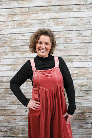 Velvet Horizons Overalls - Trudy's Trendy Boutique