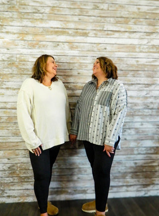 Stonewash Ease Thermal Pullover - Trudy's Trendy Boutique