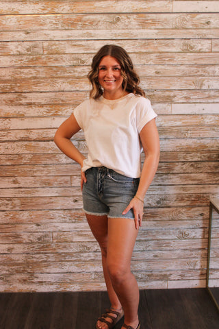 Cello High Rise Mom Short - Trudy's Trendy Boutique