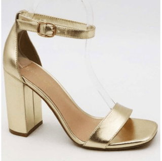 Gold Chunky Heels - Trudy's Trendy Boutique