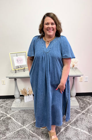 Dressed To Impress Denim Dress