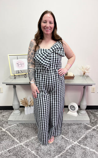 Gingham Check Jumpsuit