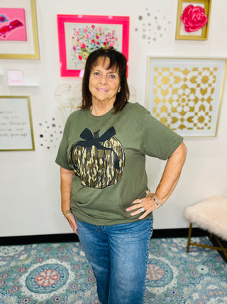 Camo Pumpkin Graphic Tee