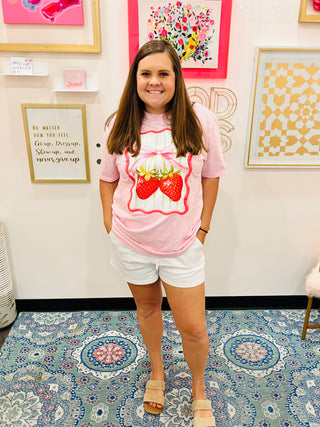 Strawberry Bow Tee