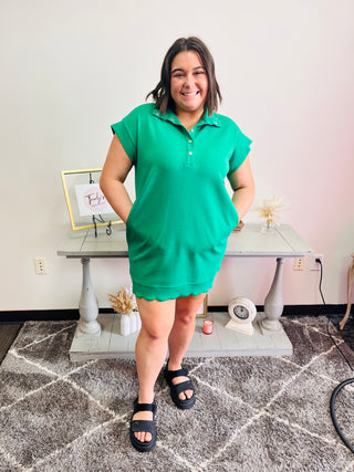 Fashion Sense Scalloped Dress