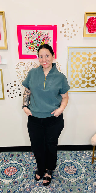 Zip & Go Ribbed Top