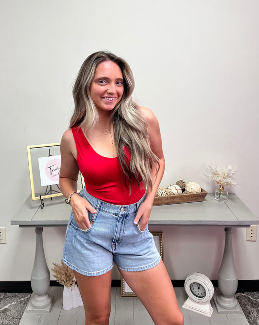 Cello Mid Waist Baggy Shorts