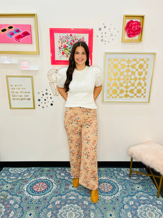 Bloom Haven Wide Leg Jeans