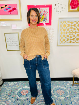 Rustic Charm Thermal Pullover