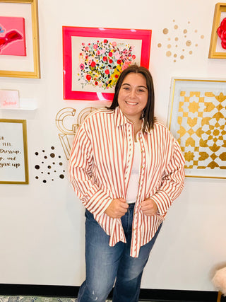 Classic Stripe Button Down Reg/Curvy