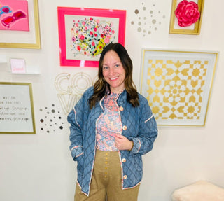 Blossom Trail Quilted Jacket - Trudy's Trendy Boutique