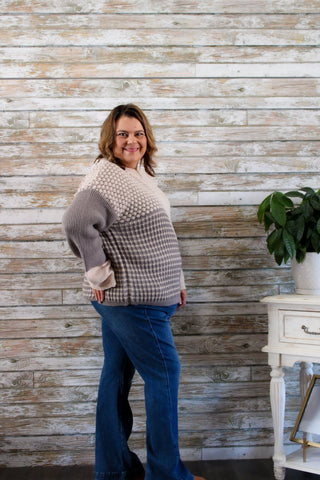 Patchwork Charm Sweater - Trudy's Trendy Boutique