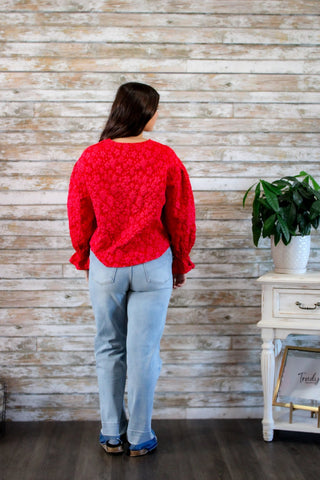 Petal Ruffle Top - Trudy's Trendy Boutique