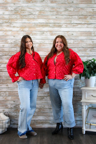 Petal Ruffle Top - Trudy's Trendy Boutique