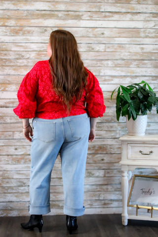 Petal Ruffle Top - Trudy's Trendy Boutique