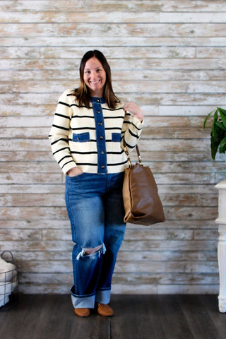 Golden Hour Cropped Cardigan - Trudy's Trendy Boutique