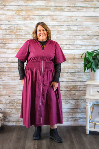 Everyday Charm Midi Dress/Curvy - Trudy's Trendy Boutique
