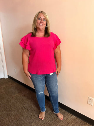Choose Me Top - Fuchsia - Trudy's Trendy Boutique