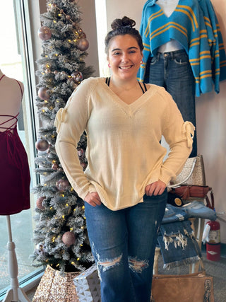 Show Off The Shoulder Sweater - Trudy's Trendy Boutique