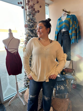 Show Off The Shoulder Sweater - Trudy's Trendy Boutique