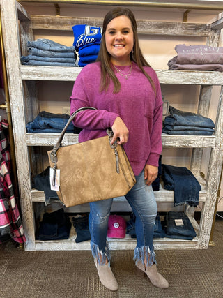 Cuddle Me Tight/Light Plum - Trudy's Trendy Boutique
