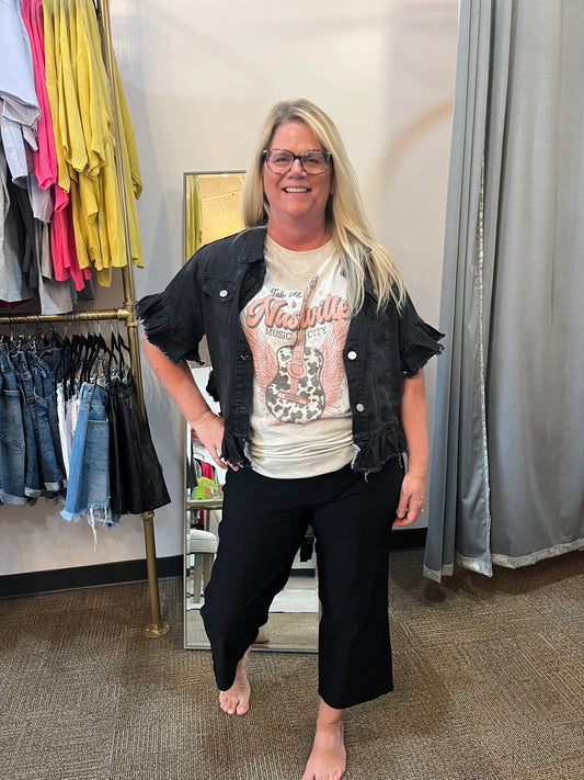 High Rise, Hyper stretch Wide Leg Pants