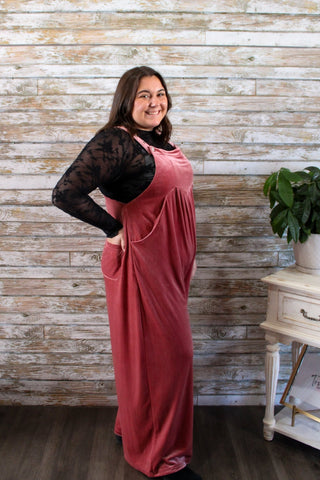 Velvet Horizons Overalls - Trudy's Trendy Boutique