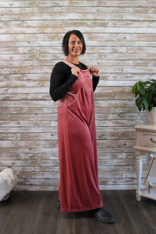 Velvet Horizons Overalls - Trudy's Trendy Boutique
