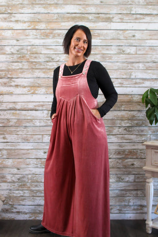 Velvet Horizons Overalls - Trudy's Trendy Boutique