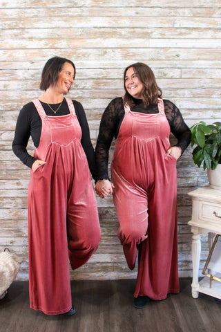 Velvet Horizons Overalls - Trudy's Trendy Boutique