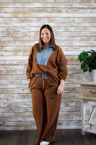 Metro Zip Up Sweatshirt - Trudy's Trendy Boutique