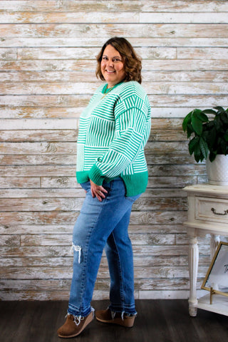 Pattern Play Sweater - Trudy's Trendy Boutique