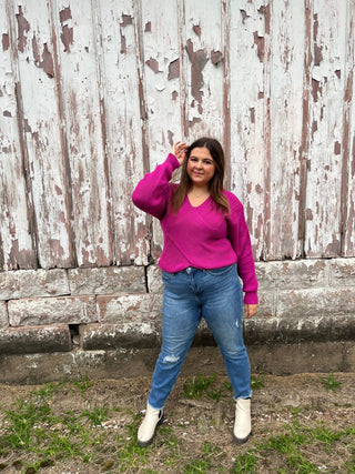 Taking My Chance Crossover Sweater - Trudy's Trendy Boutique
