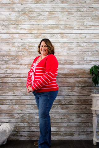 Double Delight Striped Cardigan - Trudy's Trendy Boutique