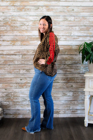 Judy Blue Double Button Fray Bootcut - Trudy's Trendy Boutique