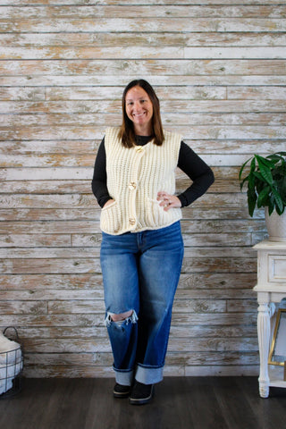 Cozy Layers Sweater Vest - Trudy's Trendy Boutique