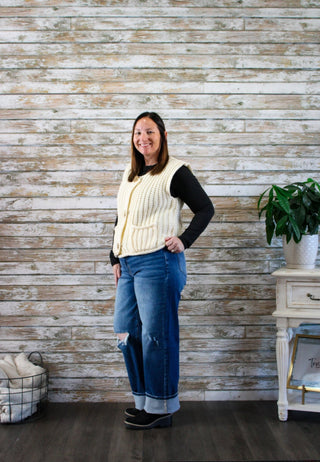 Cozy Layers Sweater Vest - Trudy's Trendy Boutique