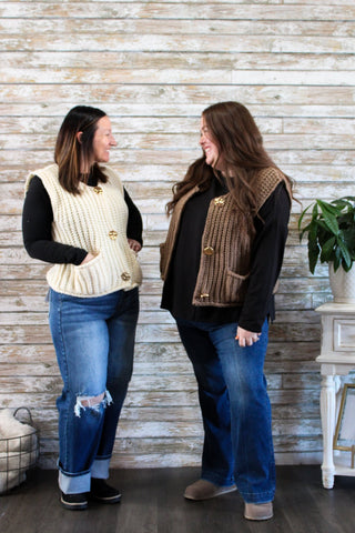 Cozy Layers Sweater Vest - Trudy's Trendy Boutique